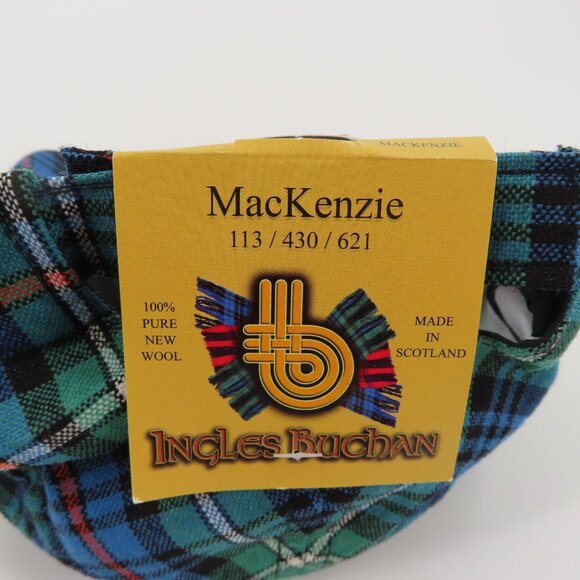 Ingles Buchan MacKenzie Tartan Golf Baseball Hat Cap Adult OS Wool Scotland NEW - Picture 6 of 10